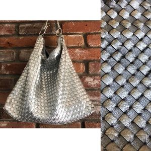 Bisou Bisou Michele Bohbot Silver Hobo Bag